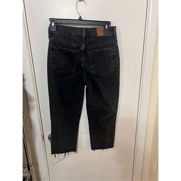 Madewell The Perfect Vintage Dark Jeans Size 24 Frayed ankles - Picture 9 of 9